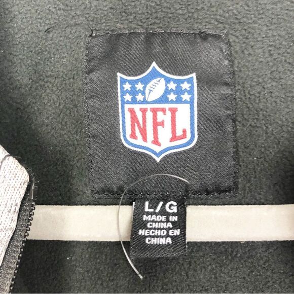 NFL | CAROLINA PANTHERS Ombre Zip Front Jacket Hoodie Sweatshirt Men’s Size L - Picture 10 of 13